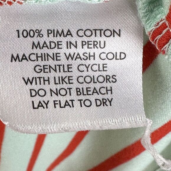 Atlantic Pacific x Lake Pocket Tee Shirt Womens L Striped Pima Coastal Preppy - Picture 11 of 11